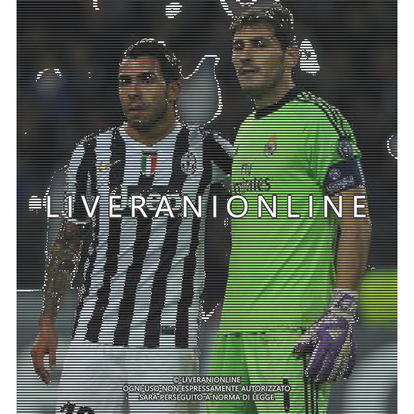 UEFA Champions League 2013/2014 Gruppo B Torino - 05.11.2013 Juventus-Real Madrid Nella Foto:tevez casillas /Ph.Vitez-Ag. Aldo Liverani