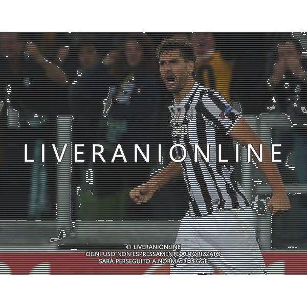UEFA Champions League 2013/2014 Gruppo B Torino - 05.11.2013 Juventus-Real Madrid Nella Foto:llorente esulta /Ph.Vitez-Ag. Aldo Liverani