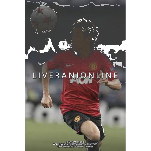 05.11.2013, Anoeta Stadion, San Sebastian, ESP, UEFA CL, Real Sociedad vs Manchester United, Gruppe A, im Bild Manchester United FC\'s Shinji Kagawa // Manchester United FC\'s Shinji Kagawa during UEFA Champions League group A match between Real Sociedad and Manchester United at the Anoeta Stadion in San Sebastian, Spain on 2013/11/06. *****ATTENTION - OUT of ESP, SUI***** ©PHOTOSHOT/AGENZIA ALDO LIVERANI SAS - ITALY ONLY - EDITORIAL USE ONLY