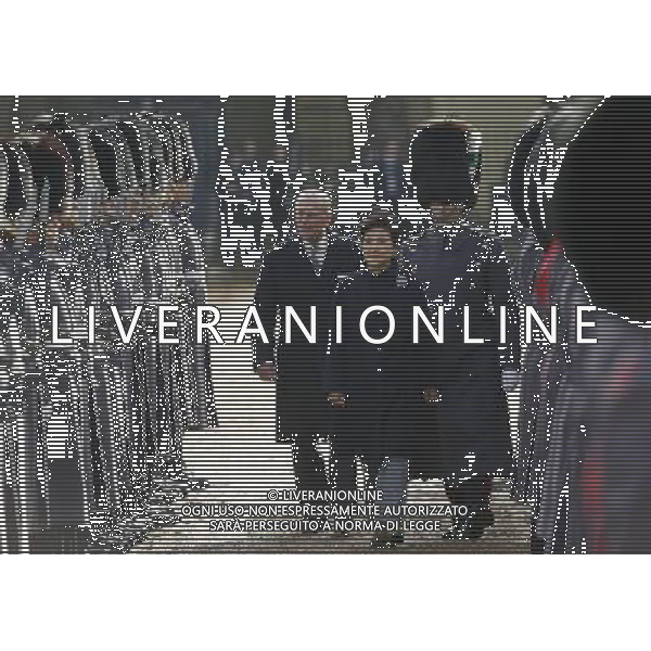 South Korea\'s President Park Geun-hye (C) is escorted by Britain\'s Prince Philip (L) as she inspect a Guard of Honour at Horse Guards Parade in central London November 5, 2013. ©photoshot/AGENZIA ALDO LIVERANI SAS - ITALY ONLY - EDITORIAL USE ONLY