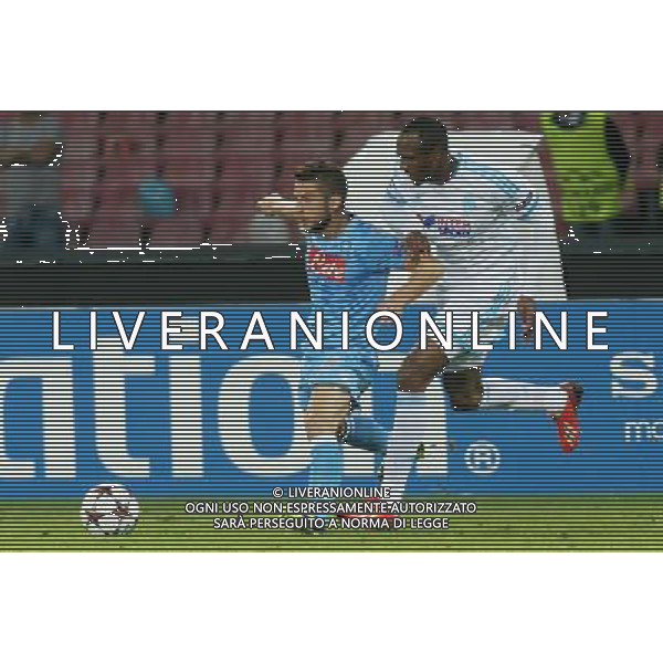 NAPOLI, OLYMPIQUE MARSEILLE NELLA FOTO: MERTENS DRIES FOTO MOSCA- AG.LIVERANI