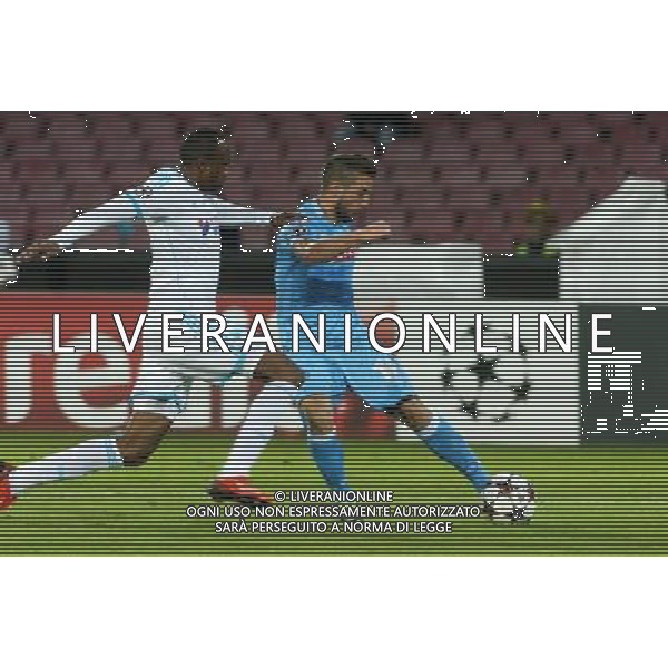NAPOLI, OLYMPIQUE MARSEILLE NELLA FOTO: MERTENS DRIES FOTO MOSCA- AG.LIVERANI