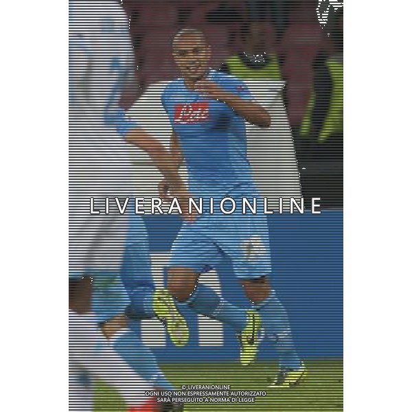 NAPOLI, OLYMPIQUE MARSEILLE NELLA FOTO: ESULTANZA INLER GOKHAN FOTO MOSCA- AG.LIVERANI