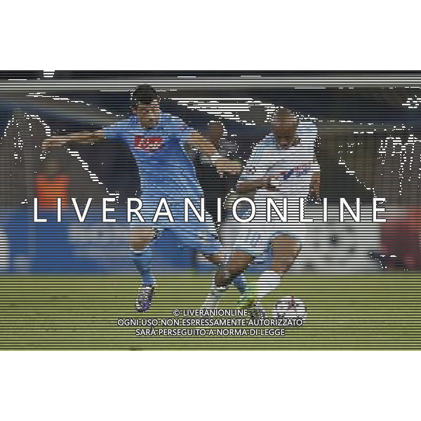 NAPOLI, OLYMPIQUE MARSEILLE NELLA FOTO: AYEW, DZEMAILI FOTO MOSCA- AG.LIVERANI