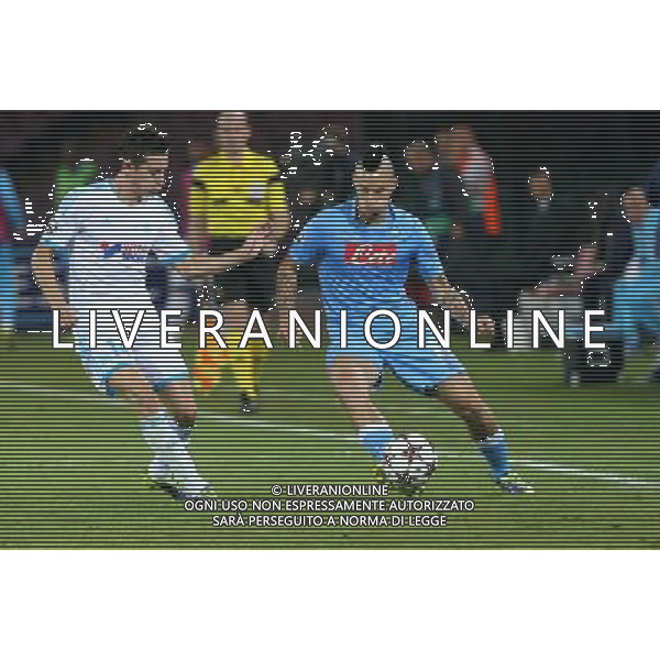 NAPOLI, OLYMPIQUE MARSEILLE NELLA FOTO: HAMSIK, THAUVIN FOTO MOSCA- AG.LIVERANI