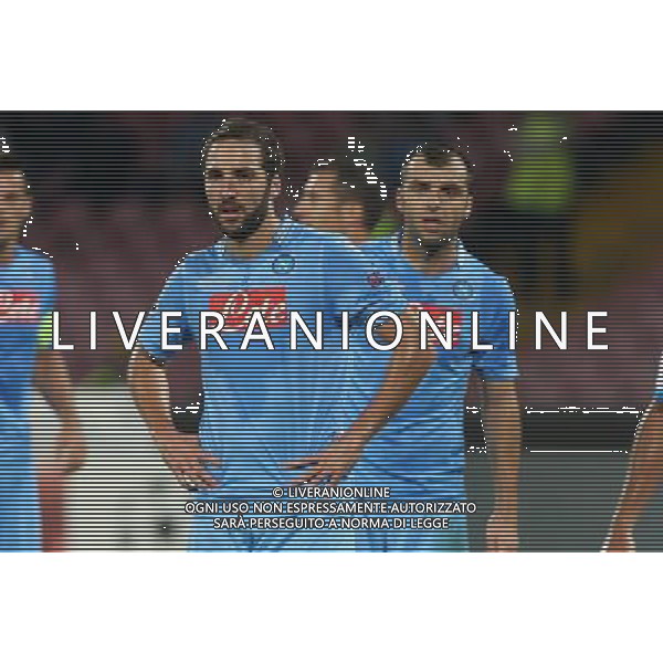 NAPOLI CALCIO NELLA FOTO: GONZALO HIGUAIN, PANDEV GORAN FOTO MOSCA- AG.LIVERANI NAPOLI-OLYMPIQUE MARSIGLIA CHAMPIONS LEAGUE AG ALDO LIVERANI SAS