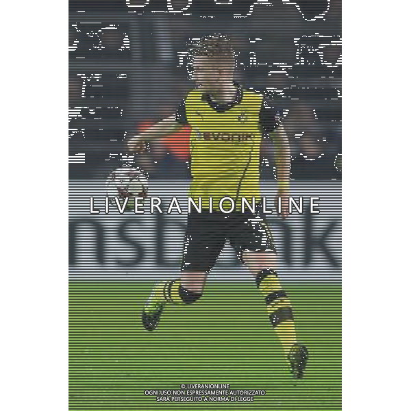 UEFA Champions League match between Borussia Dortmund and Arsenal FC on November 06, 2013 at the Signal Iduna Park stadium in Dortmund, Germany. 06.11.2013, Signal Iduna Park, Dortmund, GER, UEFA CL, Borussia Dortmund vs FC Arsenal, Gruppe F, im Bild Marco Reus #11 (Borussia Dortmund), Aktion, Action // during UEFA Champions League group F match between Borussia Dortmund and Arsenal FC at the Signal Iduna Park in Dortmund, Germany on 2013/11/07. EXPA Pictures © 2013, PhotoCredit: EXPA/ Eibner-Pressefoto/ Schueler *****ATTENTION - OUT of GER***** ©Photoshot/Ag. Aldo Liverani s.a.s.-Only Italy-Editorial Use Only