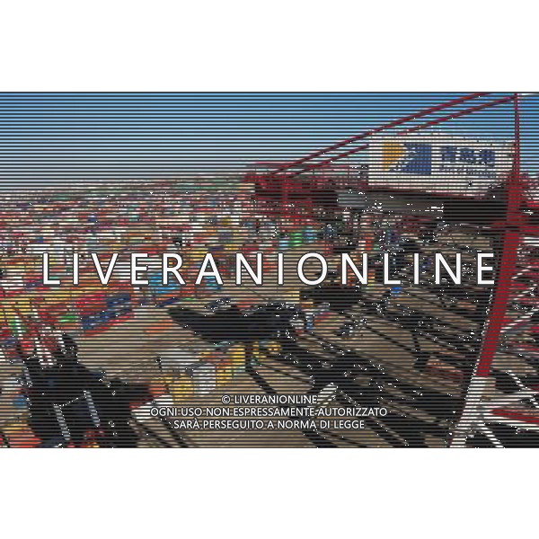 (131108) -- QINGDAO, Nov. 8, 2013 () -- Photo taken on Nov. 7, 2013 shows a container terminal at the Port of Qingdao, east China\'s Shandong Province. In the first 10 months of 2013, China\'s exports and imports gained 7.6 percent from a year earlier, with the trade surplus growing 12 percent year on year to 1.25 trillion yuan. (/Yu Fangping) (mt) ©Photoshot/Ag. Aldo Liverani s.a.s.-Only Italy-Editorial Use Only