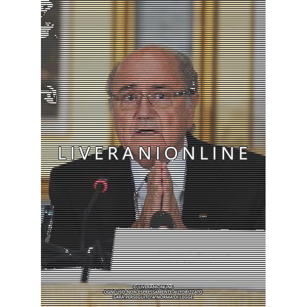 (131109) -- DOHA, Nov. 9, 2013 () -- FIFA President Sepp Blatter answers questions during a Media Briefing in Doha, Qatar on Nov. 9, 2013. (/Chen Shaojin) ©Photoshot/Ag. Aldo Liverani s.a.s.-Only Italy-Editorial Use Only