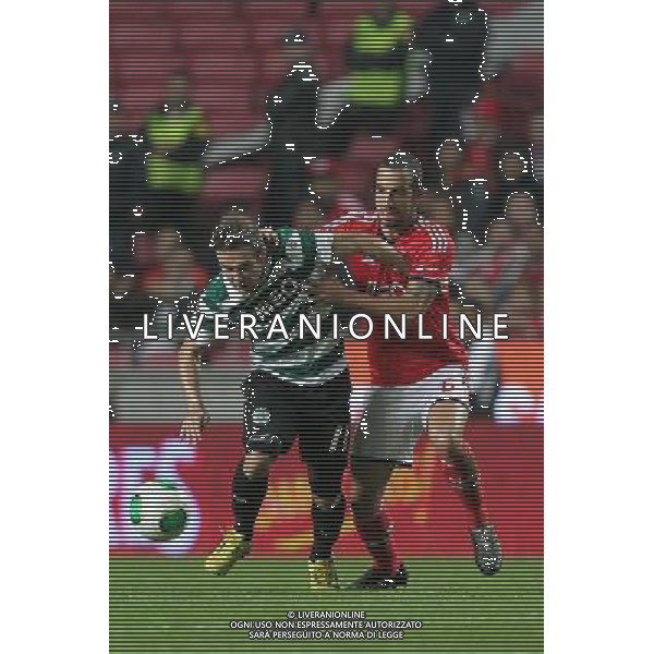 Ruben Amorim / Diego Capel - 09.11.2013 - Benfica / Sporting - Coupe du Portugal2013 Photo : Carlos Rodrigues / Icon Sport AG ALDO LIVERANI SAS ONLY ITALY