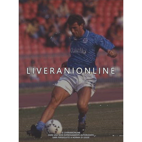 ARCHIVIO LIVERANI NELLA FOTO CIRO FERRARA CON LA MAGLIA DEL NAPOLI AG ALDO LIVERANI SAS