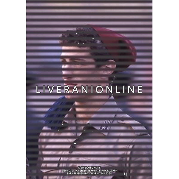 ARCHIVIO LIVERANI NELLA FOTO CIRO FERRARA CON LA MAGLIA CON LA DIVISA DEI BERSAGLIERI AG ALDO LIVERANI SAS
