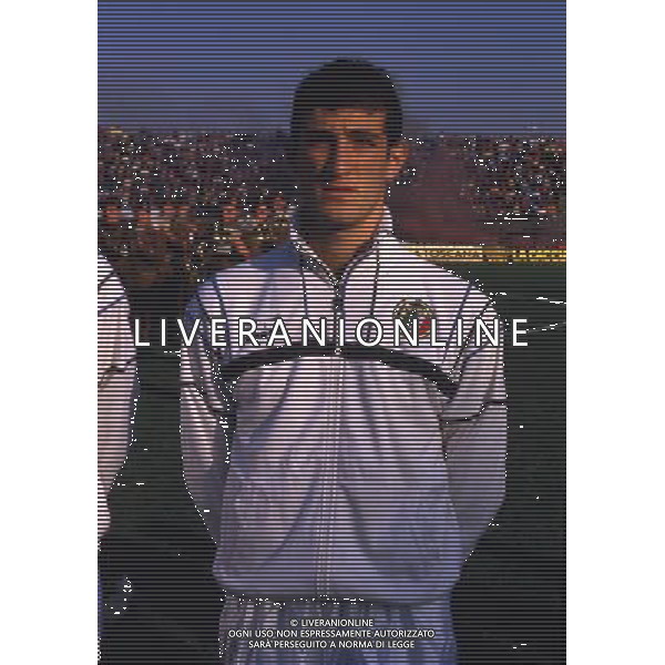 ARCHIVIO LIVERANI NELLA FOTO CIRO FERRARA CON LA MAGLIA DELLA NAZIONALE ITALIANA AG ALDO LIVERANI SAS