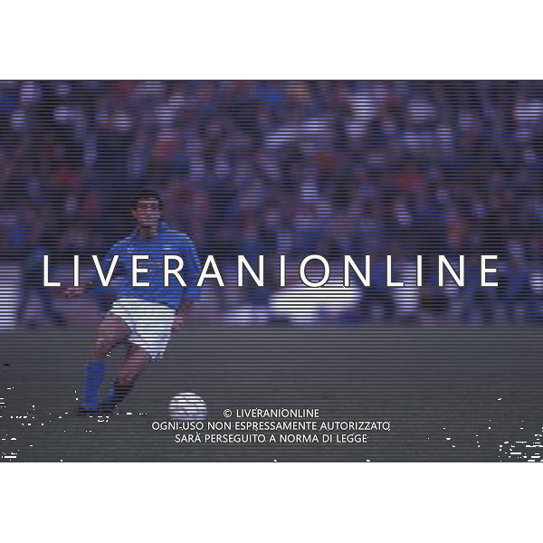 ARCHIVIO LIVERANI NELLA FOTO CIRO FERRARA CON LA MAGLIA DEL NAPOLI AG ALDO LIVERANI SAS