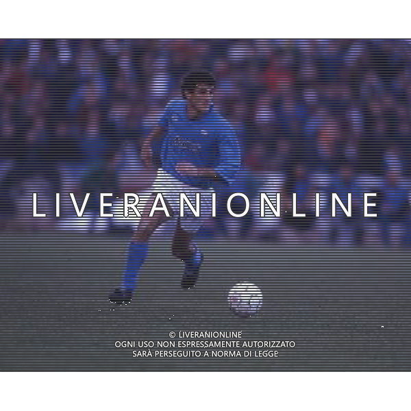 ARCHIVIO LIVERANI NELLA FOTO CIRO FERRARA CON LA MAGLIA DEL NAPOLI AG ALDO LIVERANI SAS