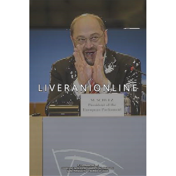 European Parliament President Martin Schulz addres the media on the findings of the European Parliament\'s monitoring mission to Ukraine, at the European Parliament in Brussels, Belgium on 13.11.2013 The mission extended till 28 November till Vilnus summit by Wiktor Dabkowski AG ALDO LIVERANI SAS ONLY ITALY
