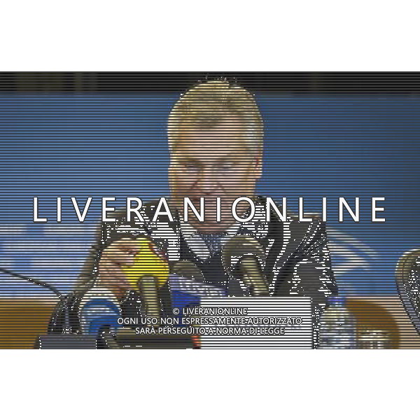 Polish President Aleksander Kwasniewski addres the media on the findings of the European Parliament\'s monitoring mission to Ukraine, at the European Parliament in Brussels, Belgium on 13.11.2013 The mission extended till 28 November till Vilnus summit by Wiktor Dabkowski AG ALDO LIVERANI SAS ONLY ITALY