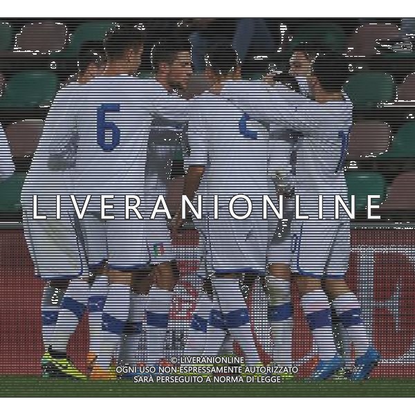 Qualificazioni ai Campionati Europei Under 21 Gruppo 9 Reggio Emilia - 14.11.2013 Italia-Irlanda del Nord Nella Foto:viviani esulta /Ph.Vitez-Ag. Aldo Liverani