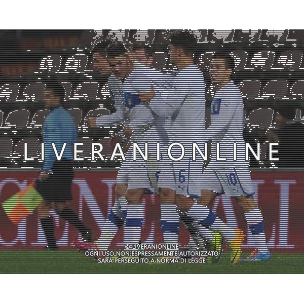 Qualificazioni ai Campionati Europei Under 21 Gruppo 9 Reggio Emilia - 14.11.2013 Italia-Irlanda del Nord Nella Foto:viviani esulta /Ph.Vitez-Ag. Aldo Liverani