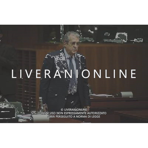 Italian Economy and Finance Minister Fabrizio Saccomanni arrives during ECOFIN European Union finance ministers monthly meeting in Brussels, Belgium on 15.11.2013 by Wiktor Dabkowski ©photoshot/AGENZIA ALDO LIVERANI SAS - ITALY ONLY - EDITORIAL USE ONLY - Riunione mensile dei ministri delle finanze Ecofin dell\'Unione europea a Bruxelles, in Belgio 15 novembre 2013