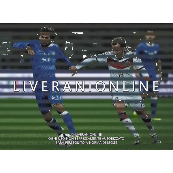 Amichevole Milano - 15.11.2013 Italia-Germania Nella Foto:pirlo gotze /Ph.Vitez-Ag. Aldo Liverani