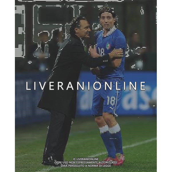 Amichevole Milano - 15.11.2013 Italia-Germania Nella Foto:prandelli montolivo /Ph.Vitez-Ag. Aldo Liverani