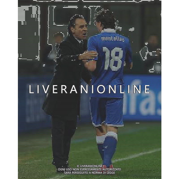 Amichevole Milano - 15.11.2013 Italia-Germania Nella Foto:Prandelli Cesare-Montolivo Riccardo /Ph.Vitez-Ag. Aldo Liverani
