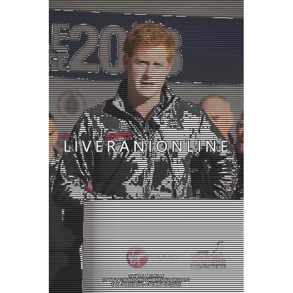 Prince Harry attends the Walking With The Wounded South Pole Allied Challenge Departure Event in Trafalgar Square on November 14, 2013 in London, England. ©photoshot/AGENZIA ALDO LIVERANI SAS - ITALY ONLY - REALI INGLESI: Il principe Harry alla presentazione del Walking With The Wounded sfida al Polo Sud a Trafalgar Square il 14 Novembre 2013 a Londra, Inghilterra.