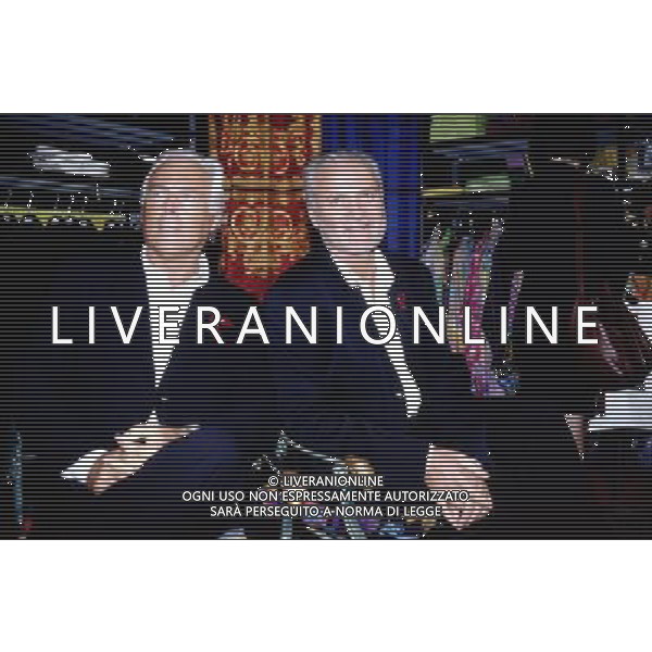 Giorgio Armani e Gianni Versace foto studio D.I.M./Ag.Aldo Liverani