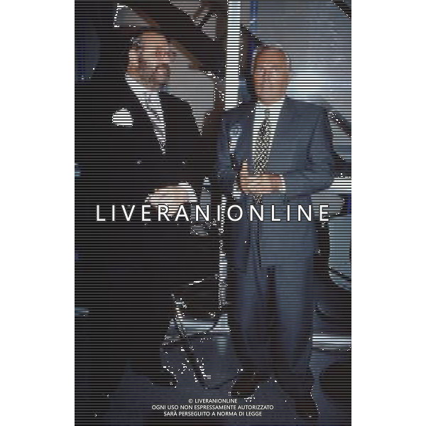 Giorgio Armani con Gianfranco Ferre\' foto studio D.I.M./Ag.Aldo Liverani