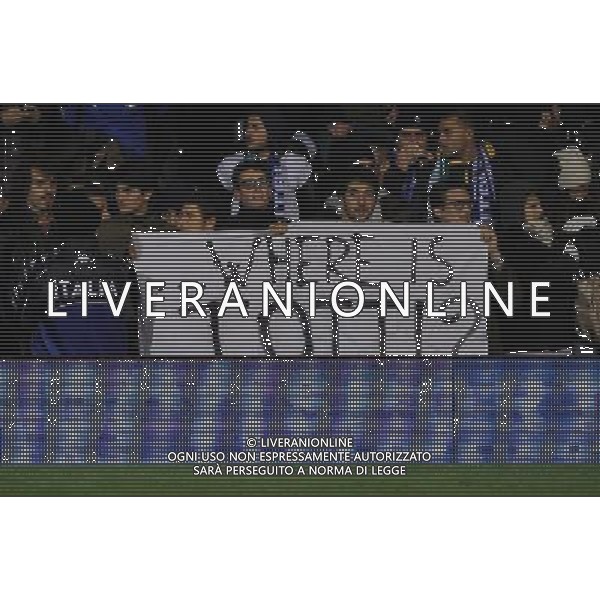 Amichevole Londra - 18.11.2013 Italia-Nigeria Nella Foto:tifosi con uno striscione per totti /Ph.Vitez-Ag. Aldo Liverani