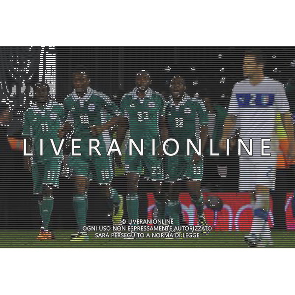 Amichevole Londra - 18.11.2013 Italia-Nigeria Nella Foto:ameobi esulta /Ph.Vitez-Ag. Aldo Liverani