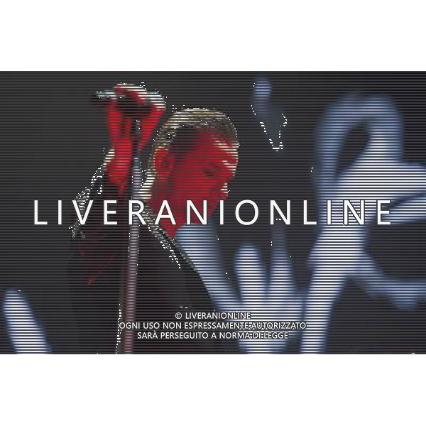 Dave Gahan of English synthpop band Depeche Mode performs at The O2 Arena, London, England, UK on 19th November 2013. The band consists of Dave Gahan (lead vocals), Andy Fletcher (keyboards) and Martin Gore (keyboards, guitar). ©PHOTOHSOT/AGENZIA ALDO LIVERANI SAS - ITALY ONLY - EDITORIAL USE ONLY