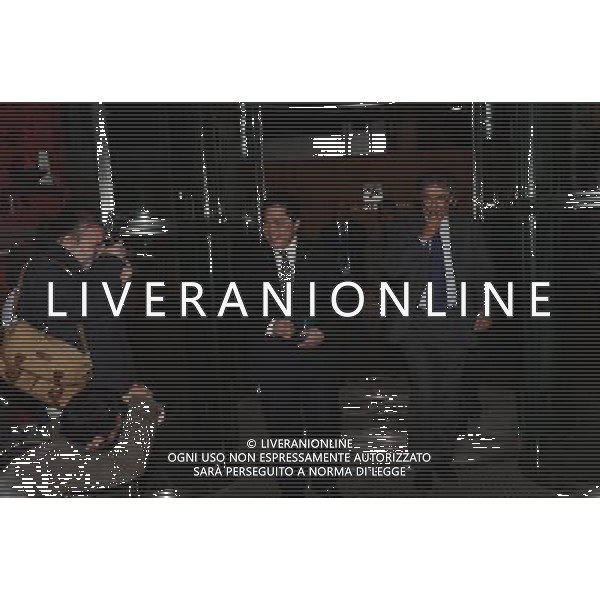 Erick Thohir e Massimo Moratti escono dal Palazzo della Regione Lombardia a Milano 20 novembre 2013 ©Gazzaniga/AGENZIA ALDO LIVERANI SAS