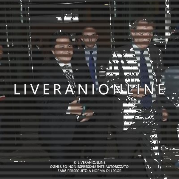 Erick Thohir e Massimo Moratti escono dal Palazzo della Regione Lombardia a Milano 20 novembre 2013 ©Gazzaniga/AGENZIA ALDO LIVERANI SAS