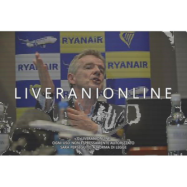 Michael O\'Leary at Ryanair\'s press conference Ryanair today (21 Nov) announced it will open 12 new routes from London Stansted (in April 2014) as well as adding frequencies on 17 existing routes, which will deliver an additional 1,300,000 passengers p.a. and support 1,300 new on-site jobs at London Stansted Airport. Montcalm London City Hotel, London, UK ©photohsot/AGENZIA ALDO LIVERANI SAS - ITALY ONLY - EDITORIAL USE ONLY -