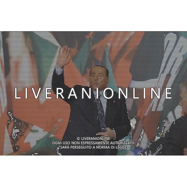 Conferenza stampa di Silvio Berlusconi in merito alla condanna per i diritti televisivi Mediaset nella sede di Forza Italia a Roma 25 novembre 2013 ©Corradetti/AGENZIA ALDO LIVERANI SAS