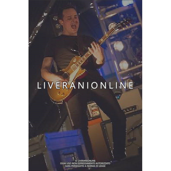 Lonely the Brave - guitarists Mark Trotter and Joel Mason, bassist Andrew Bushen, singer David Jakes and drummer Gavin \'Mo\' Edgeley performing live in concert on the longstanding US punk rock revue \'Vans Warped\' tour Saturday, Day One - Alexandra Palace, London, United Kingdom Date: 16/11/2013 AG ALDO LIVERANI SAS ONLY ITALY