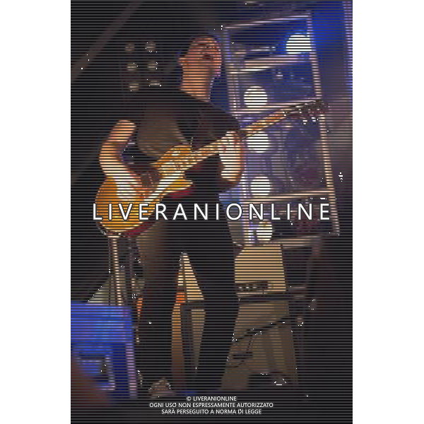 Lonely the Brave - guitarists Mark Trotter and Joel Mason, bassist Andrew Bushen, singer David Jakes and drummer Gavin \'Mo\' Edgeley performing live in concert on the longstanding US punk rock revue \'Vans Warped\' tour Saturday, Day One - Alexandra Palace, London, United Kingdom Date: 16/11/2013 AG ALDO LIVERANI SAS ONLY ITALY