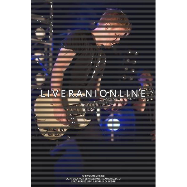 Lonely the Brave - guitarists Mark Trotter and Joel Mason, bassist Andrew Bushen, singer David Jakes and drummer Gavin \'Mo\' Edgeley performing live in concert on the longstanding US punk rock revue \'Vans Warped\' tour Saturday, Day One - Alexandra Palace, London, United Kingdom Date: 16/11/2013 AG ALDO LIVERANI SAS ONLY ITALY