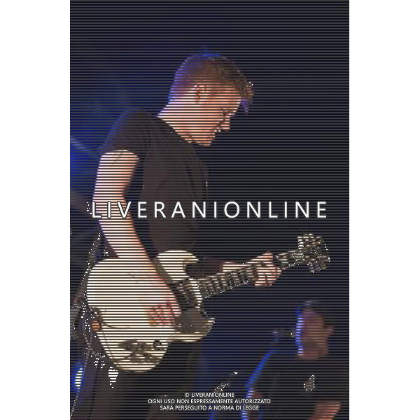 Lonely the Brave - guitarists Mark Trotter and Joel Mason, bassist Andrew Bushen, singer David Jakes and drummer Gavin \'Mo\' Edgeley performing live in concert on the longstanding US punk rock revue \'Vans Warped\' tour Saturday, Day One - Alexandra Palace, London, United Kingdom Date: 16/11/2013 AG ALDO LIVERANI SAS ONLY ITALY