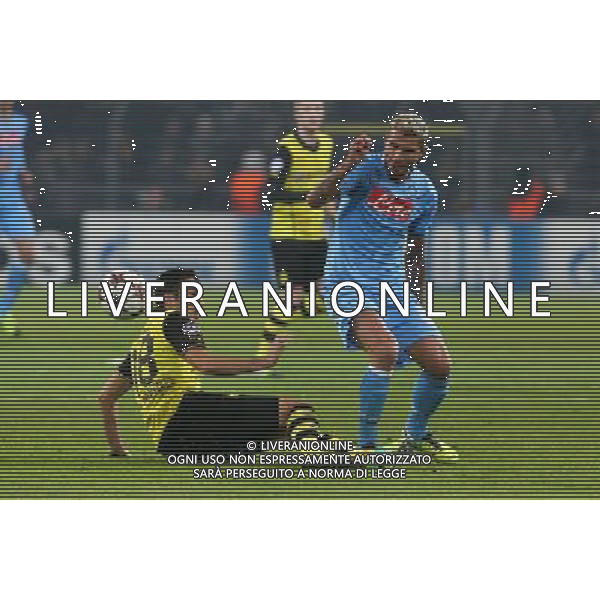 BORUSSIA DORTMUND - NAPOLI CHAMPIONS LEAGUE 26 NOVEMBRE 2013 NELLA FOTO: BEHRAMI, SAHIN ©MOSCA/AGENZIA ALDO LIVERANI SAS
