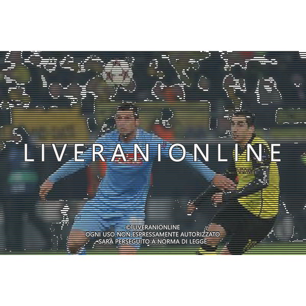 BORUSSIA DORTMUND - NAPOLI CHAMPIONS LEAGUE 26 NOVEMBRE 2013 NELLA FOTO: DZEMAILI E MKHITARYAN ©MOSCA/AGENZIA ALDO LIVERANI SAS