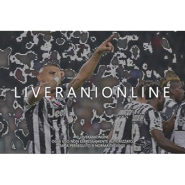 Juventus - FC Copenhagen Champions Leaugue 2013-2014 27-11-2013 Federico Tardito/Agenzia Aldo Liverani Sas Nella foto esultanza Vidal