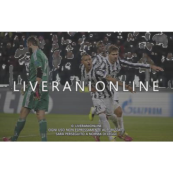Juventus - FC Copenhagen Champions Leaugue 2013-2014 27-11-2013 Federico Tardito/Agenzia Aldo Liverani Sas Nella foto esultanza Vidal secondo gol