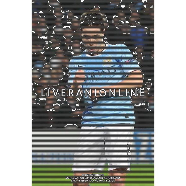 Manchester City\'s Samir Nasri celebrates scoring his team\'s second goal Photo by Dave Howarth/CameraSport Football - UEFA Champions League Group D - Manchester City v FC Viktoria Plzen - Wednesday 27th November 2013 - Ethiad Stadium - Manchester Â© CameraSport - 43 Linden Ave. Countesthorpe. Leicester. England. LE8 5PG - Tel: +44 (0) 116 277 4147 - admin@camerasport.com - www.camerasport.com AG ALDO LIVERANI SAS ONLY ITALY