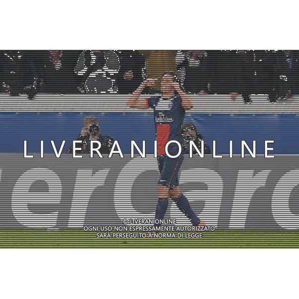 Joie Edinson CAVANI - 27.11.2013 - Paris Saint Germain / Olympiakos - Champions League Photo : Fred Porcu / Icon Sport AG ALDO LIVERANI SAS ONLY ITALY