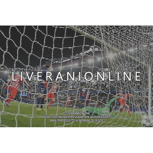 Goal Kostas Manolas - 27.11.2013 - Paris Saint Germain / Olympiakos - Champions League Photo : Fred Porcu / Icon Sport AG ALDO LIVERANI SAS ONLY ITALY
