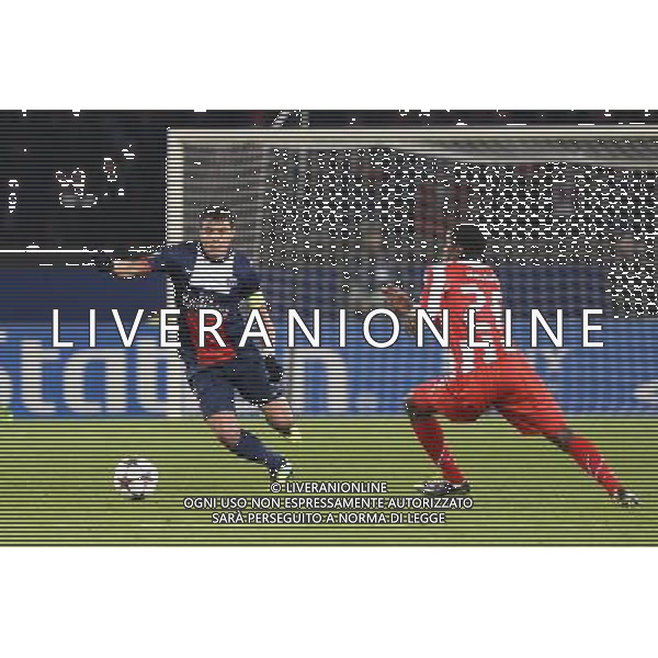 Thiago SILVA - 27.11.2013 - Paris Saint Germain / Olympiakos - Champions League Photo : Fred Porcu / Icon Sport AG ALDO LIVERANI SAS ONLY ITALY