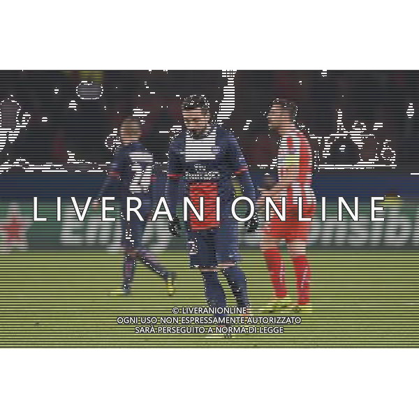 Ezequiel LAVEZZI - 27.11.2013 - Paris Saint Germain / Olympiakos - Champions League Photo : Fred Porcu / Icon Sport AG ALDO LIVERANI SAS ONLY ITALY